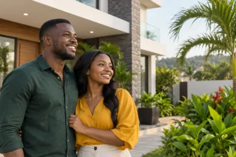 A couple looking forward to their next home