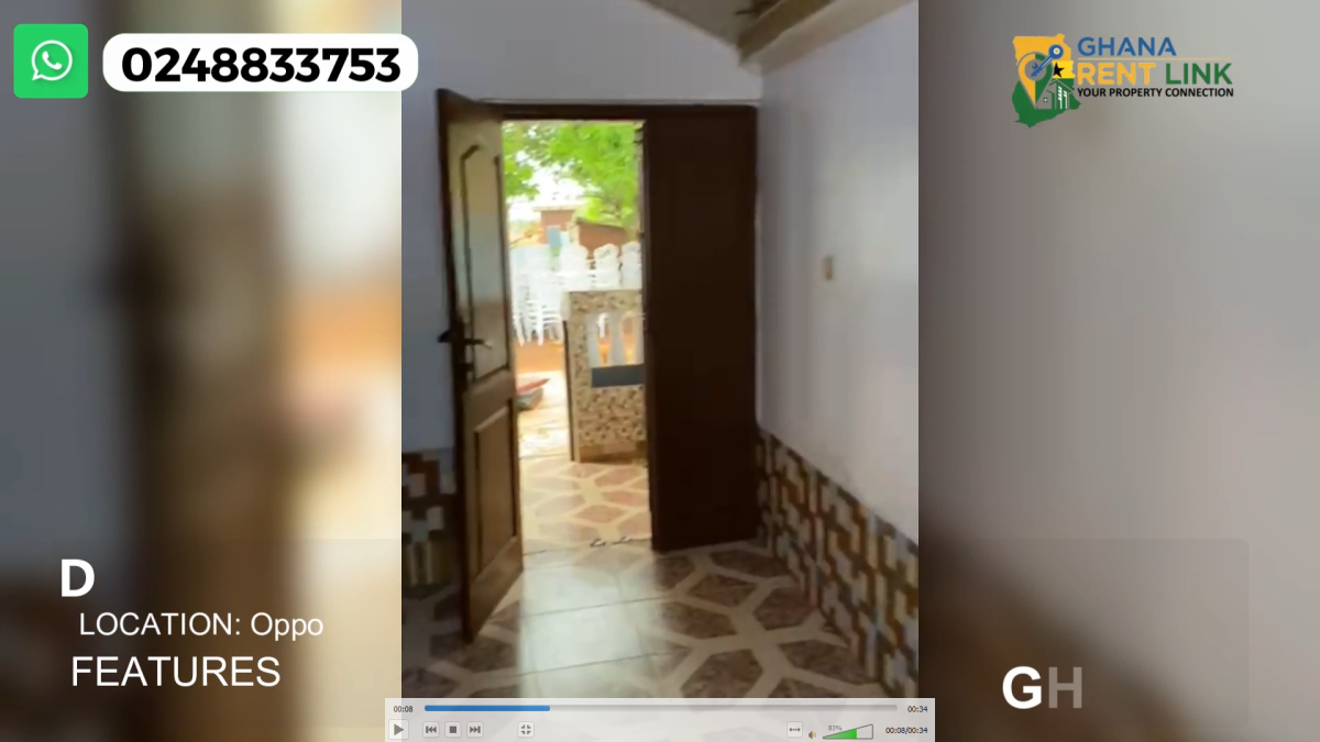 2 Bedroom Self-Contained House with Hall, Dining, Kitchen