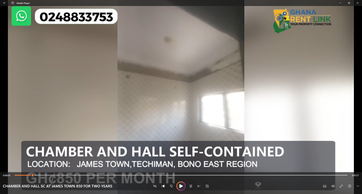 Chamber and Hall Self-Contained for Rent at James Town