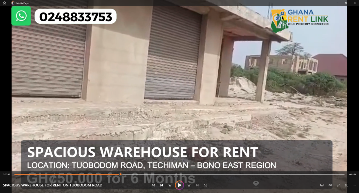 Warehouse for Rent on Tuobodom Road