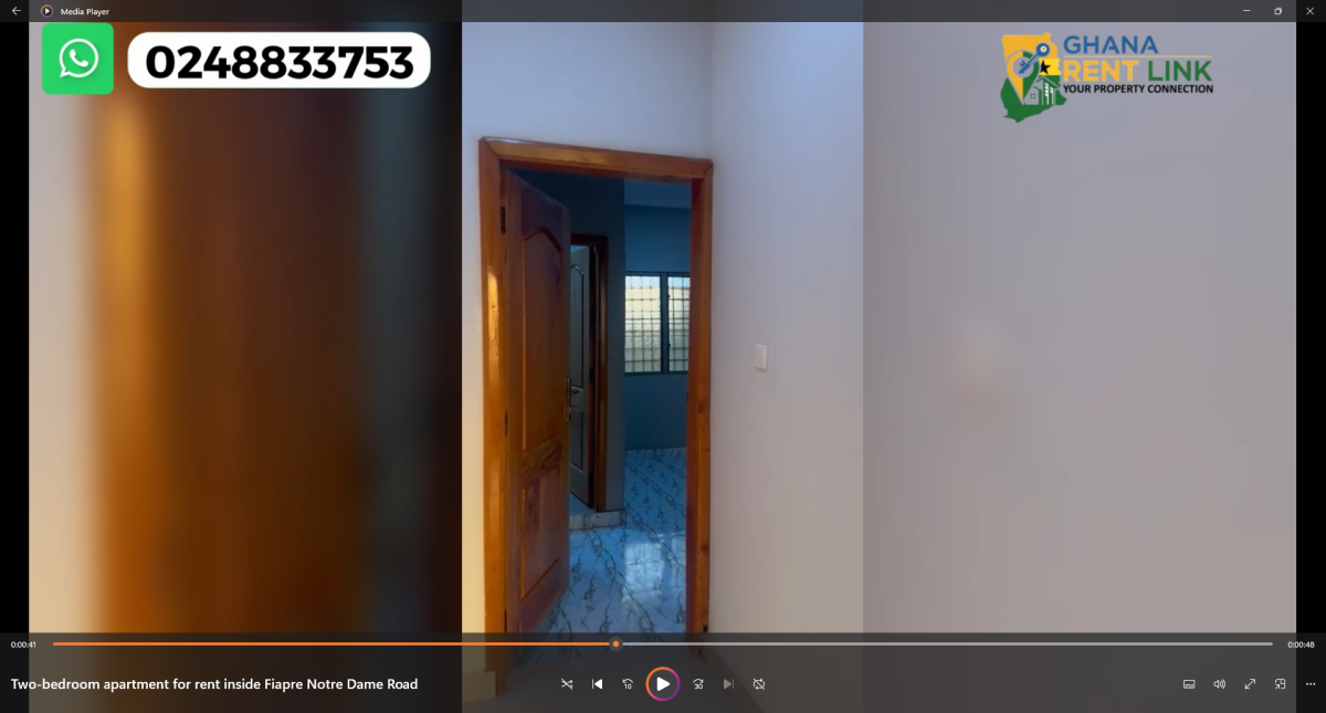 Two-Bedroom Apartment for Rent at Notre Dame Road, Fiapre – Sunyani