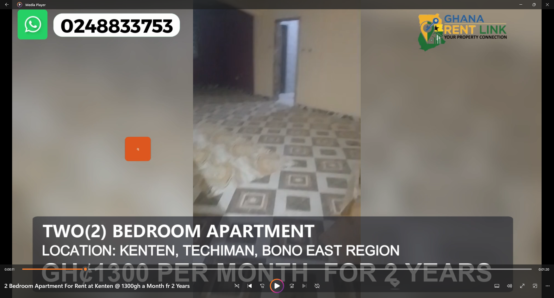 2 Bedroom Apartment for Rent at Kenten