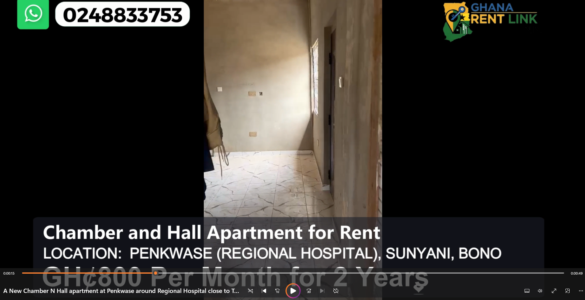 New 1-Chamber & Hall Apartment