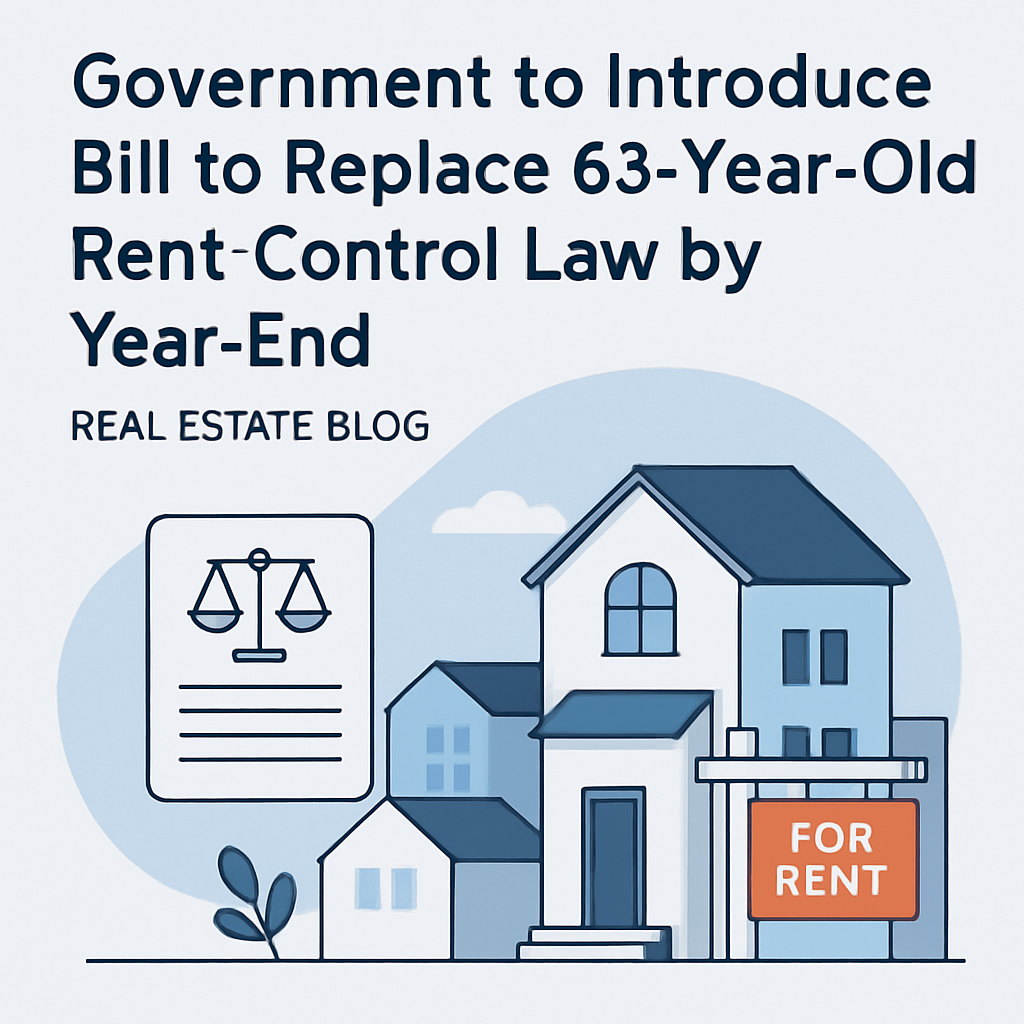 Government to Introduce Bill to Replace 63-Year-Old Rent Control Law by Year-End