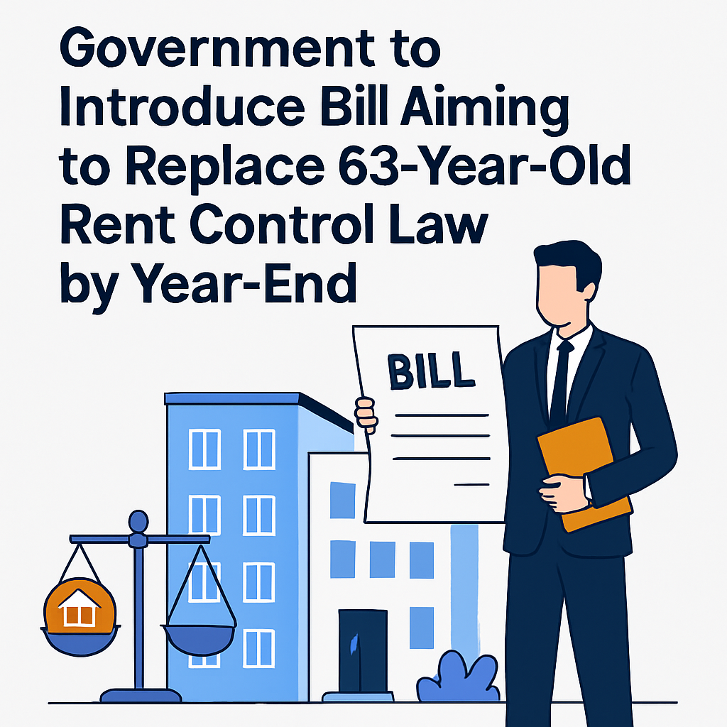 Government to Introduce Bill Aiming to Replace 63-Year-Old Rent Control Law by Year-End