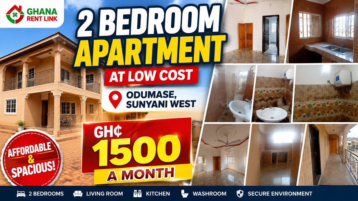 Two Bedroom Apartment for Rent at Low Cost – Odumase, Sunyani West