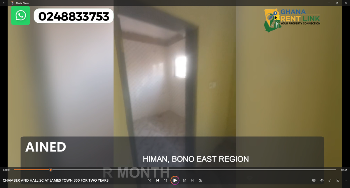 Chamber and Hall Self-Contained for Rent at James Town