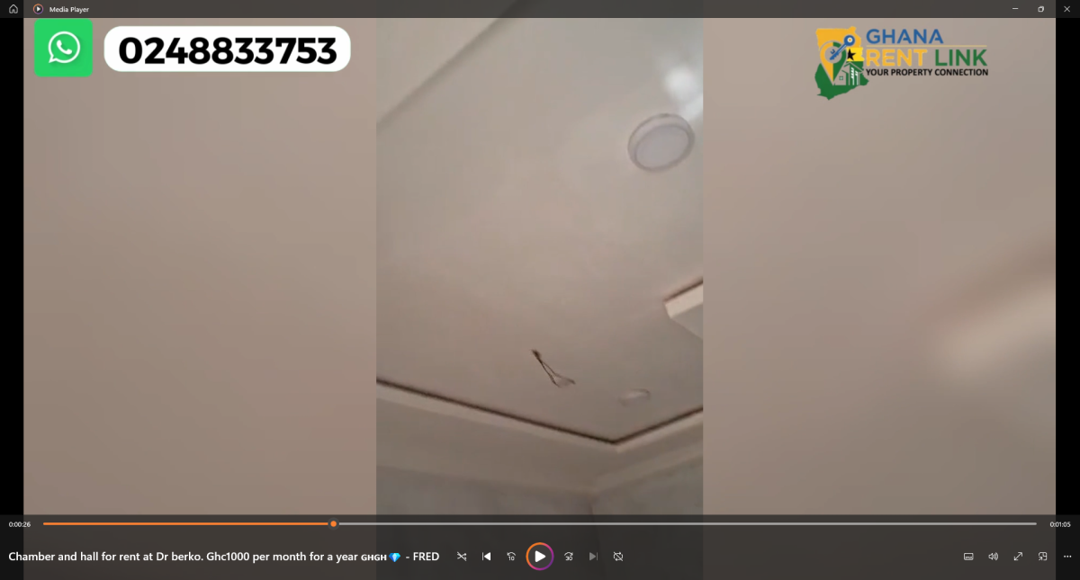 Chamber and Hall for Rent at Dr. Berko