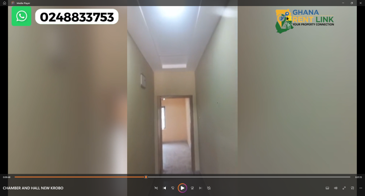 Chamber and Hall Self-Contained for Rent at New Krobo
