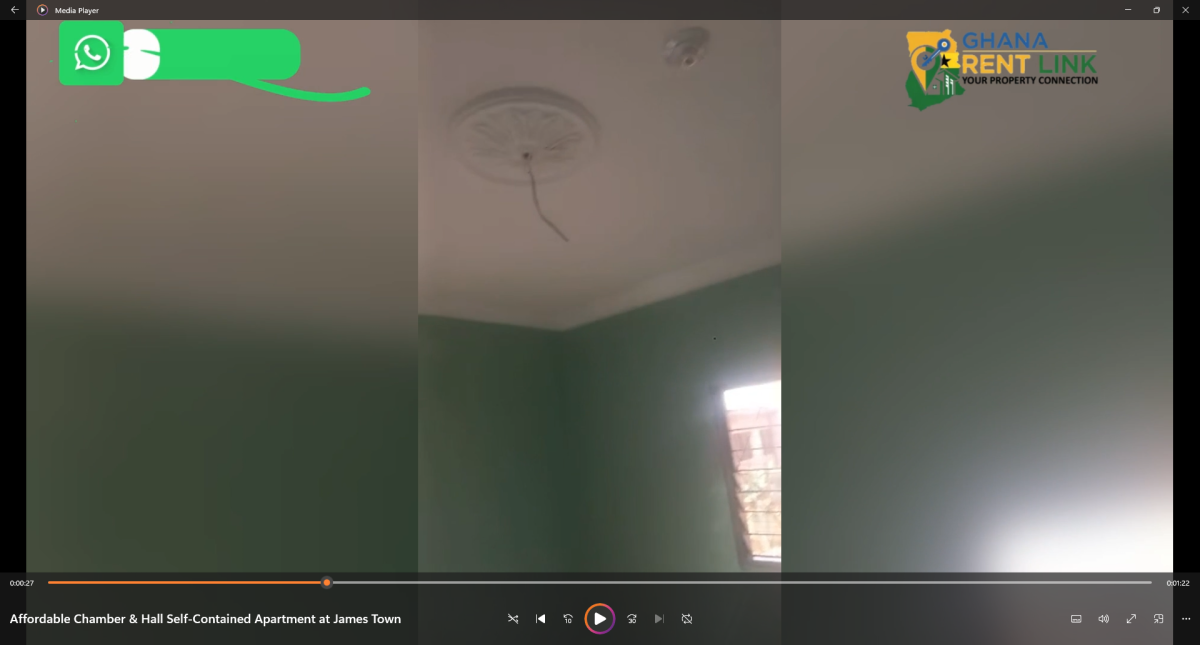 Affordable Chamber & Hall Self-Contained Apartment at James Town