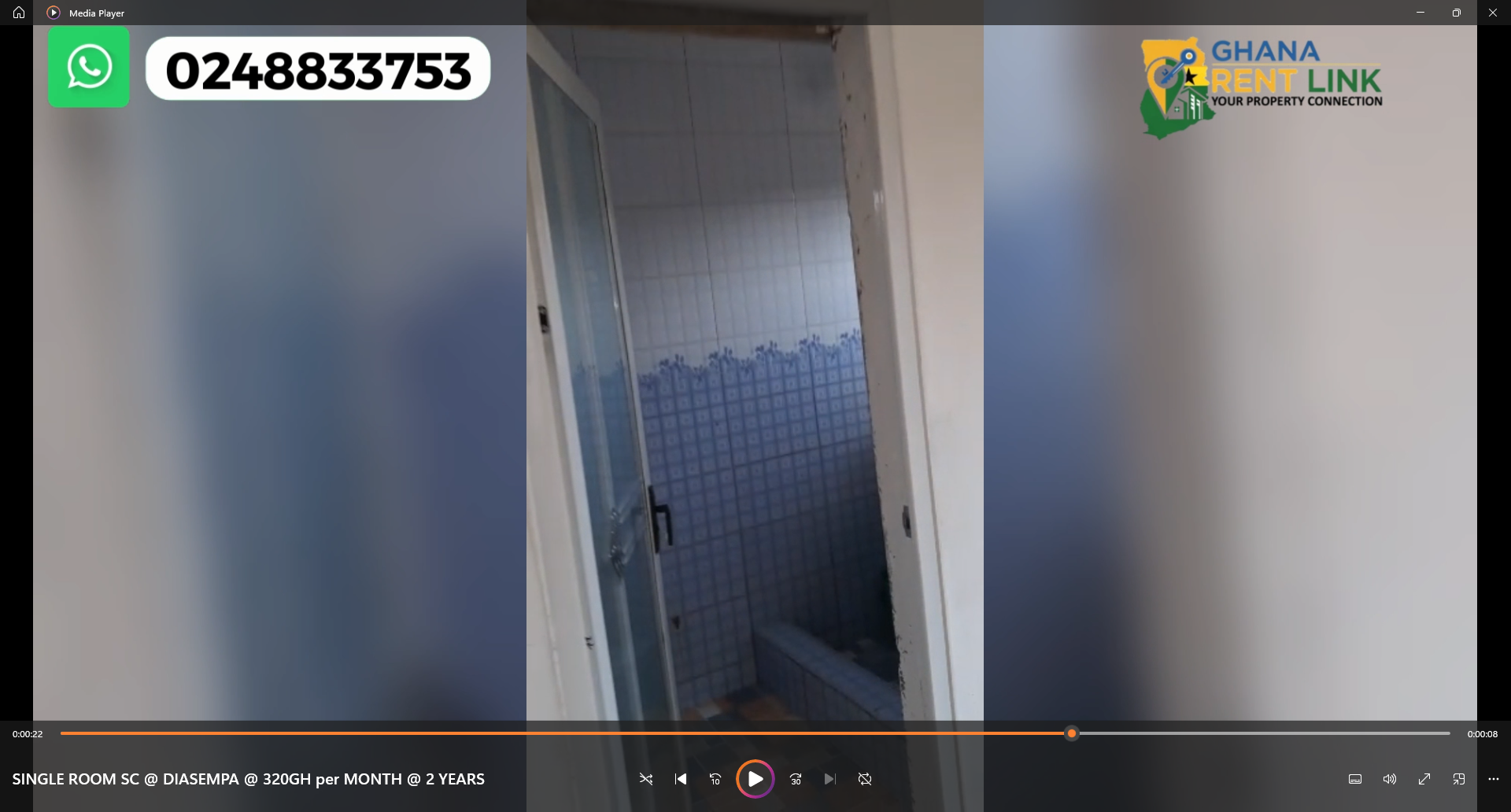 Single Room Self-Contained for Rent at Diasempa