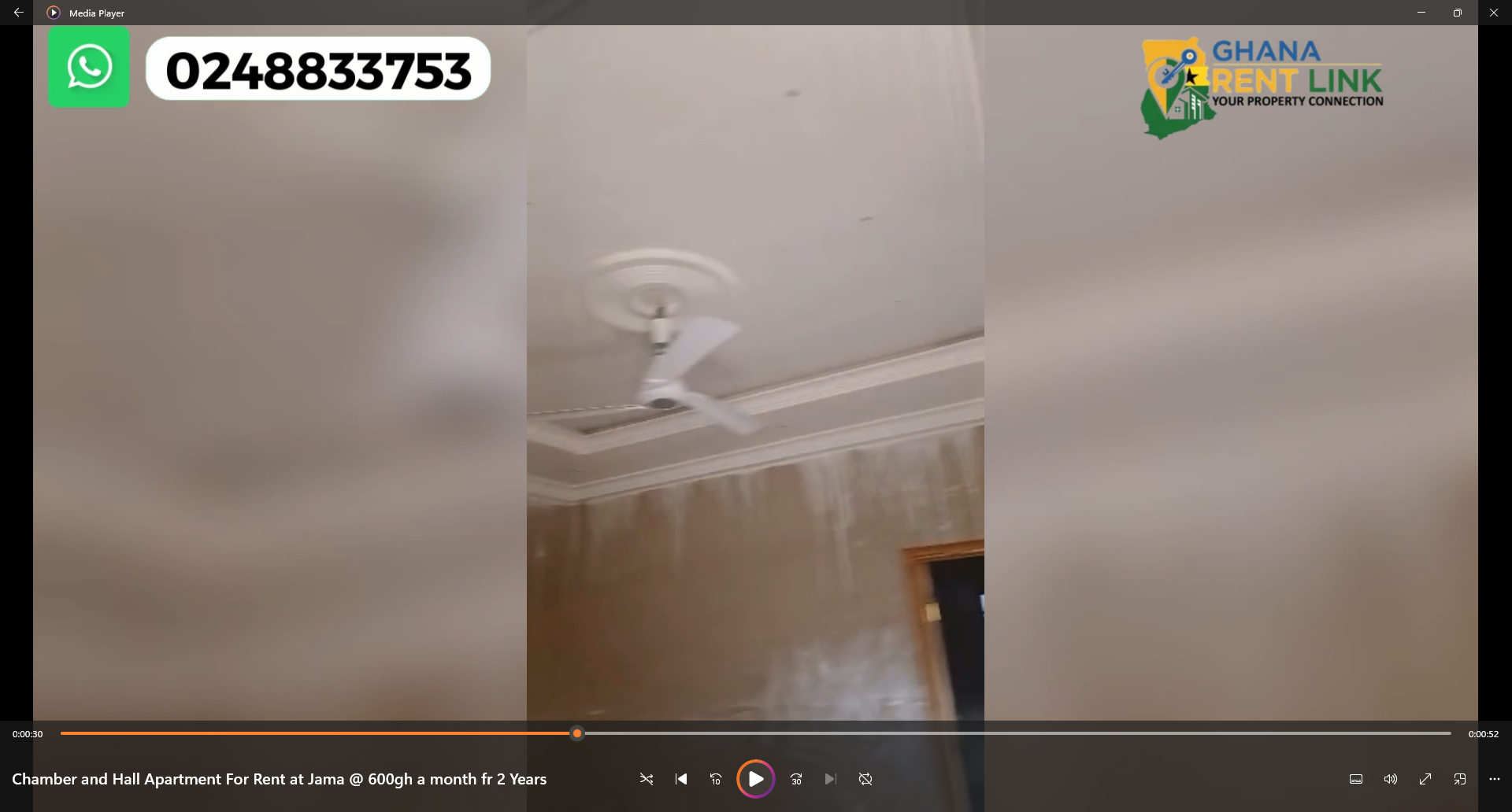 Chamber and Hall Apartment for Rent