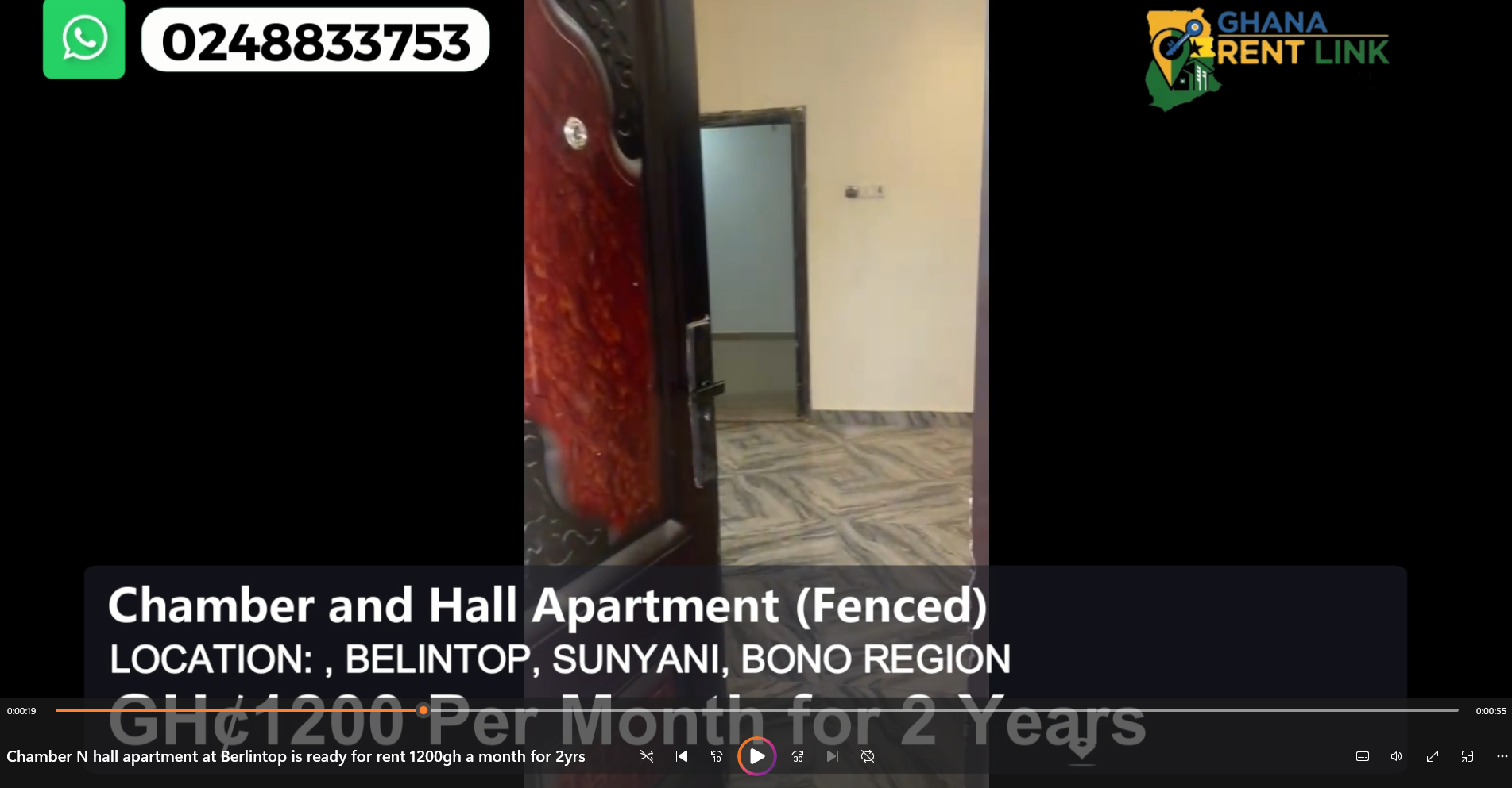 New 1-Chamber & Hall Apartment