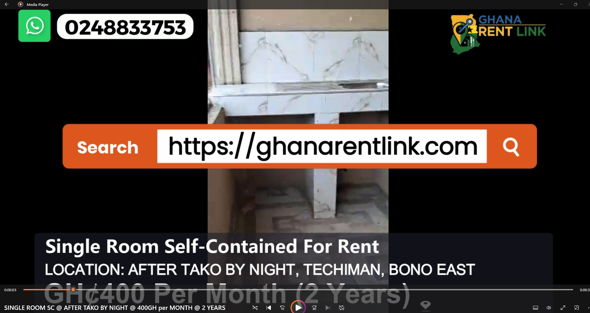 Single Room Self-Contained for Rent